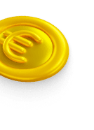 AI forex trading coin icon for currency growth